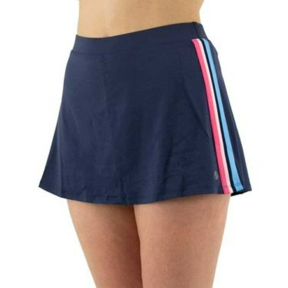 LIJA Elite Racer Skort Navy Blue Tennis Skirt Size Medium